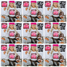 Load image into Gallery viewer, Pink Out Mascot Gold Glitter Chenille DROPDOWN TRANSFER