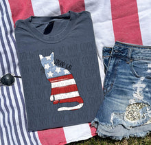 Load image into Gallery viewer, Patriotic Dog Designs Black Text SWD MAY DROPDOWN TRANSFER
