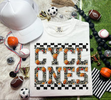 Load image into Gallery viewer, Basketball Faux Embroidery Checkered Mascots DROPDOWN TRANSFER CAP