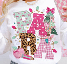 Load image into Gallery viewer, Pink & Leopard School Occupations Faux Embroidered Applique DROPDOWN TRANSFER TUESDAY