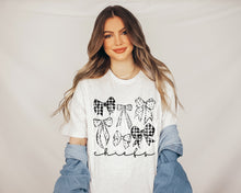 Load image into Gallery viewer, SC BW Coquette Bow Mascots Dropdown TRANSFER PHDC MAY