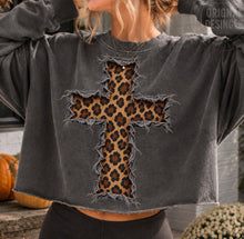 Load image into Gallery viewer, Cheetah Cross Faux Appliqué TRANSFER ET OCT 26