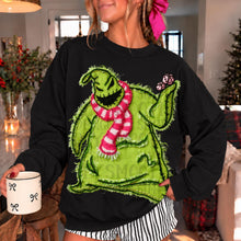 Load image into Gallery viewer, Christmas Characters Faux Frayed Fabric Texture DROPDOWN TRANSFER SSD NOV 26