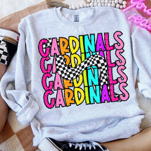 Load image into Gallery viewer, 80’s Stacked Checker Mascots DROPDOWN TRANSFER CSD FEB 26