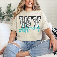 Load image into Gallery viewer, Polka Dotted Faux Embroidery States (All 50 states available) DTF TRANSFER
