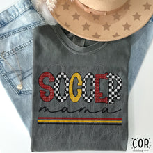 Load image into Gallery viewer, Soccer Mama Checkered Color Dropdown TRANSFER FEB COR