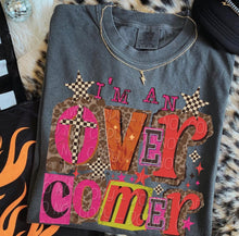 Load image into Gallery viewer, I’m An Overcomer Leopard Checker Block Letters TRANSFER DWD NOV 25