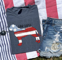 Load image into Gallery viewer, Patriotic Dog Designs Black Text SWD MAY DROPDOWN TRANSFER