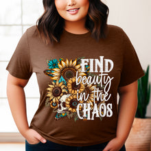 Load image into Gallery viewer, Find Beauty In The Chaos Sunflower WHT TRANSFER SDD