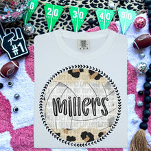 Load image into Gallery viewer, Leopard Volleyball Background Mascot Dropdown TRANSFER CAP FEB