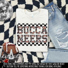 Load image into Gallery viewer, Football Faux Embroidery Checkered Mascots DROPDOWN TRANSFER CAP 24