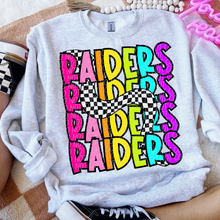 Load image into Gallery viewer, 80’s Stacked Checker Mascots DROPDOWN TRANSFER CSD FEB 26