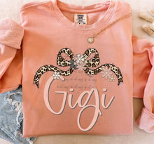 Load image into Gallery viewer, Leopard Bow Floral Name TRANSFER BIA JAN