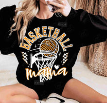 Load image into Gallery viewer, Basketball Mama White Orange Checkered Goal TRANSFER