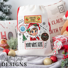 Load image into Gallery viewer, Santa Sacks Faux Embroidery CUSTOMIZED DTF DROPDOWN Transfer CCD