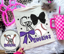 Load image into Gallery viewer, Baseball Team Hand Drawn Collage With Pocket Dropdown TRANSFER MWG 25