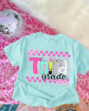 Load image into Gallery viewer, Checker Pink Dalmatian Purple Plaid School Grades DROPDOWN TRANSFER