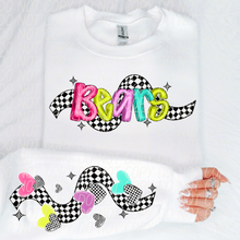 Load image into Gallery viewer, Bright Checkered Mascot With Sleeve Option DTF TRANSFER CSD
