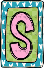 Load image into Gallery viewer, Valentines Box Letter Name CUSTOMIZED DTF Transfer