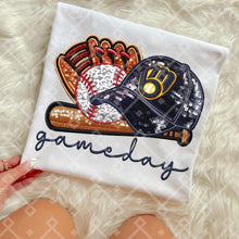 Load image into Gallery viewer, Gameday Sequin Baseball Hat Glove Teams Dropdown TRANSFER CCD INS