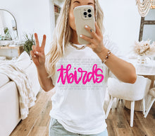 Load image into Gallery viewer, Pink Handlettering Mascot Dropdown TRANSFER CAP FEB 25