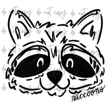 Load image into Gallery viewer, Doodle Single Color Mascots Dropdown TRANSFER