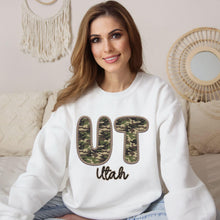 Load image into Gallery viewer, Bubble Camo Faux Embroidery States DTF TRANSFER