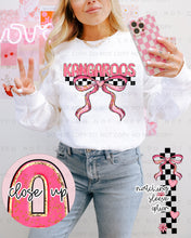 Load image into Gallery viewer, Sweet Bow Checkered Mascots With SLEEVE OPTION TRANSFER CAP JAN