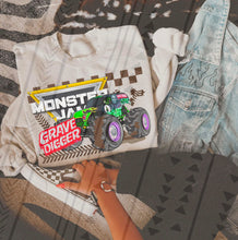 Load image into Gallery viewer, Monster J Trucks Checkered DROPDOWN TRANSFER TGG MAR