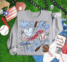Load image into Gallery viewer, Play Ball Baseball Collage DROPDOWN TRANSFER BIA