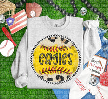 Load image into Gallery viewer, Leopard Softball Background Mascot Dropdown TRANSFER CAP FEB
