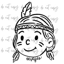 Load image into Gallery viewer, Doodle Single Color Mascots Dropdown TRANSFER