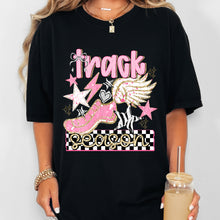 Load image into Gallery viewer, Sports Season Pink Star Checker DROPDOWN TRANSFER DWS MAR 26