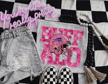 Load image into Gallery viewer, PINK Football Team Helmet Faux Embroidery DROPDOWN TRANSFER TGG