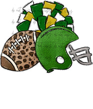 Load image into Gallery viewer, Football Pom Helmet (Add Name) Customized DTF TRANSFER