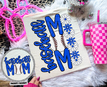 Load image into Gallery viewer, Floral Baseball Mom With Pocket DROPDOWN TRANSFER CAP MAR