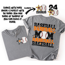 Load image into Gallery viewer, Baseball Mom Customizable DROPDOWN With Pocket TRANSFER SDD AUGUST