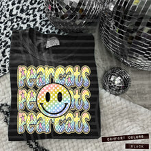 Load image into Gallery viewer, Rainbow Checker Happy Stacked Mascots Dropdown TRANSFER CAP JUNE 25