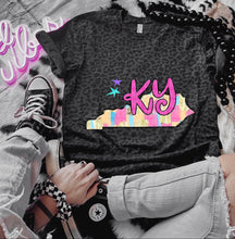 Load image into Gallery viewer, Preppy Bright Brushstroke States (all 50 states available) TRANSFER CAP APR