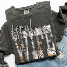 Load image into Gallery viewer, Grey Camo Word Collection Dropdown TRANSFER THREAD SEPT 25