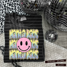 Load image into Gallery viewer, Rainbow Checker Pink Happy Stacked Mascots Dropdown TRANSFER CAP JUNE 25