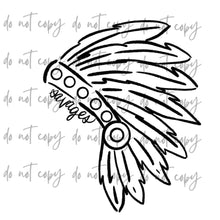 Load image into Gallery viewer, Doodle Single Color Mascots Dropdown TRANSFER