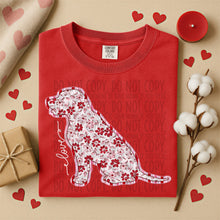 Load image into Gallery viewer, Valentine Red Floral Dog Breed Option DROPDOWN TRANSFER SWD DEC 25