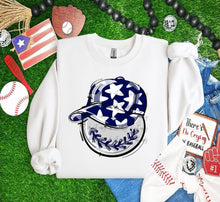 Load image into Gallery viewer, Play Ball Happy Face Hat Baseball DROPDOWN TRANSFER BIA