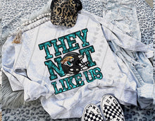 Load image into Gallery viewer, They Not Like Us Faux Embroidery Mascot DROPDOWN TRANSFER TGG 24