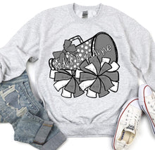 Load image into Gallery viewer, So Sporty Cheer Megaphone & Pom NO CUSTOM NAME ADDED DROPDOWN TRANSFER BIA