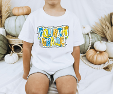 Load image into Gallery viewer, Blue Yellow Polka Dot Grades DROPDOWN TRANSFER