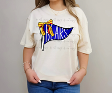 Load image into Gallery viewer, Softball Pennant Bow Dropdown TRANSFER TGG FEB