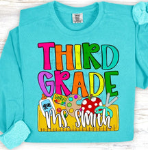 Load image into Gallery viewer, Back To School Nameplates Customized DROPDOWN DTF TRANSFER BIA