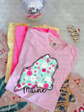 Load image into Gallery viewer, Pink Floral States (all 50 states available) TRANSFER CARTER MAR 26